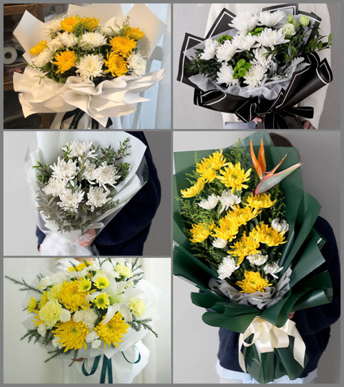 广东揭阳市普宁市里湖镇冷美村白事花束代送